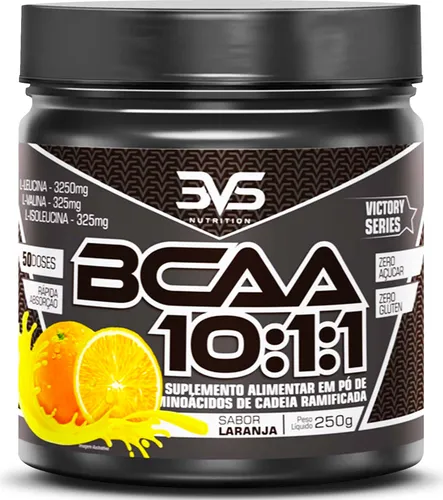 Bcaa Em Pó 10:1:1 Sabor: Laranja - Fórmula Exclusiva Ultra Concen...