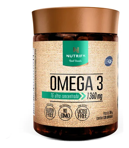 Nutrify Ômega 3 TG Ultraconcentrado 1360mg - Enriquecido com Vita...