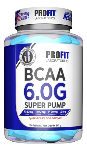 Bcaa 6.0 Gramas Super Pump Ultra Concentrado 120tab Profit F Sabo...