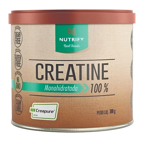 Creatina Monohidratada Creapure Pote Com 300g Sabor Neutro Nutrif...